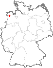 Karte Brinkum, Ostfriesland